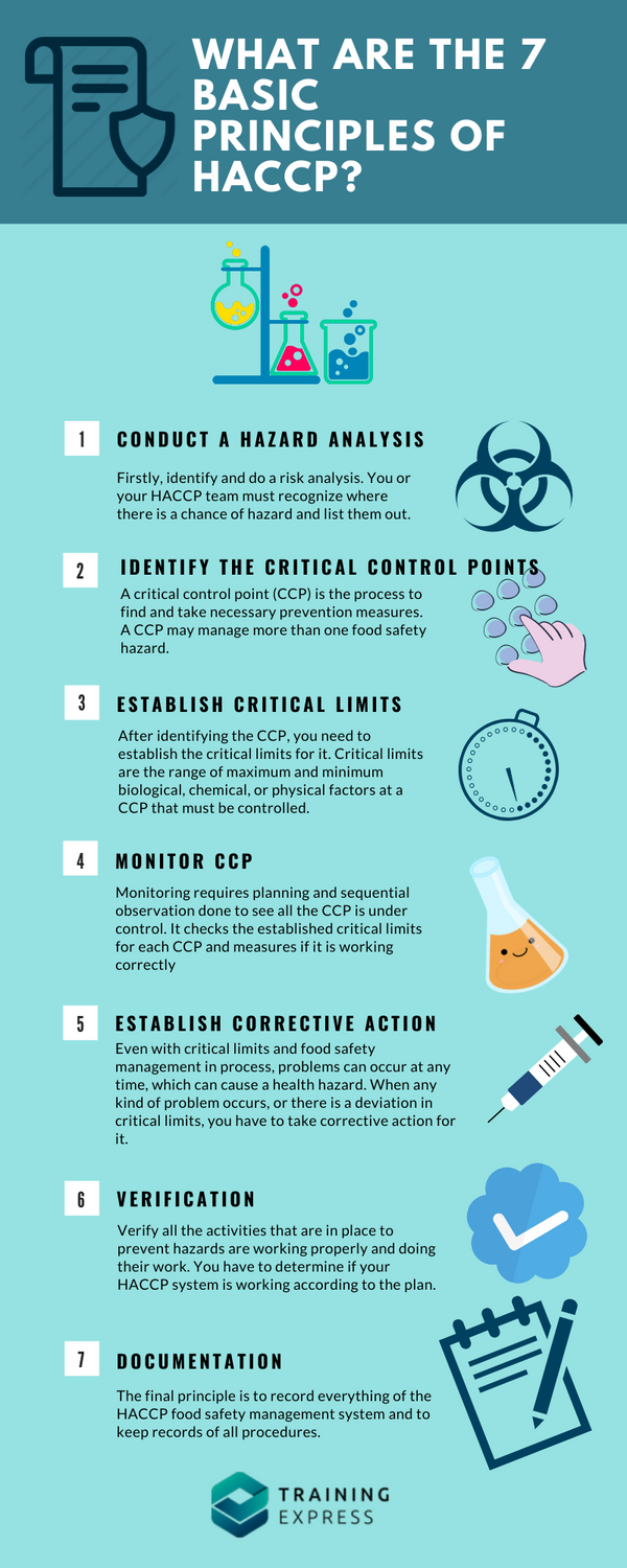 7 principles of haccp infographic